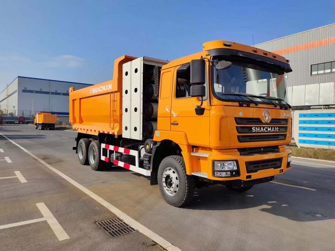 SHACMAN F3000 6x4 CNG Dump Truck 10JSD180 QH50 trasmissione spline 340 Hp/430Hp 12.00R20 pneumatici