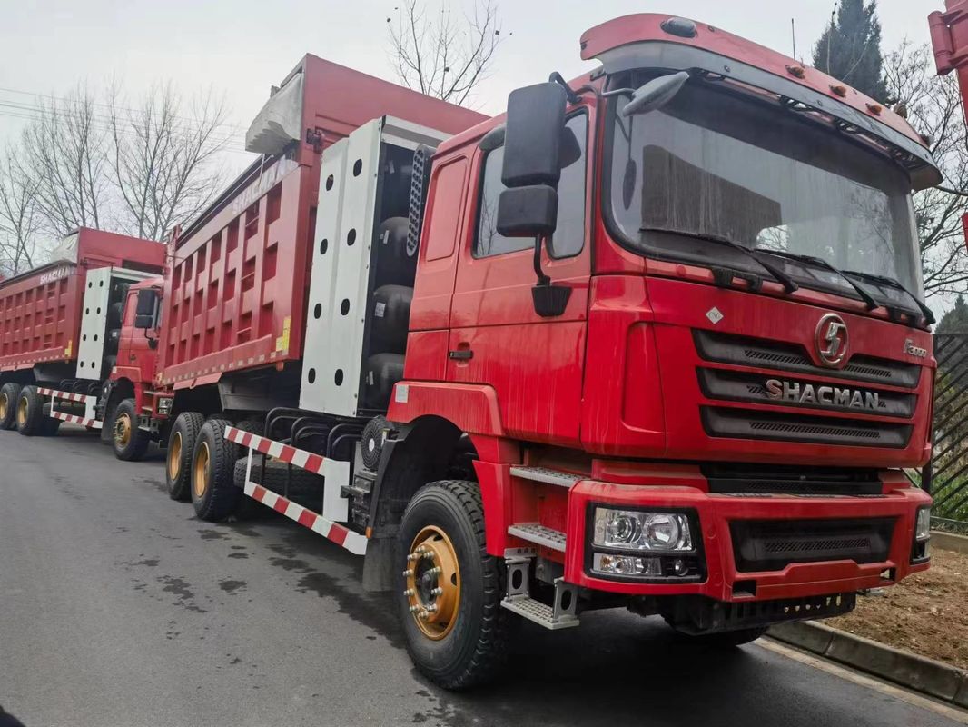 90 tonnellate camion pesante 6x4 SHACMAN CNG camion rosso F3000 6x4 380 EuroV