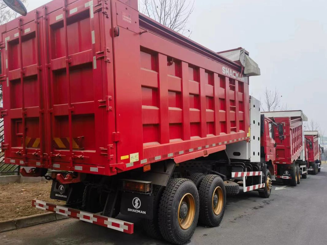 90 tonnellate camion pesante 6x4 SHACMAN CNG camion rosso F3000 6x4 380 EuroV