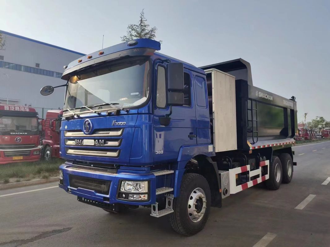 SHACMAN CNG Dump Truck F3000 6x4 380 EuroV Blu
