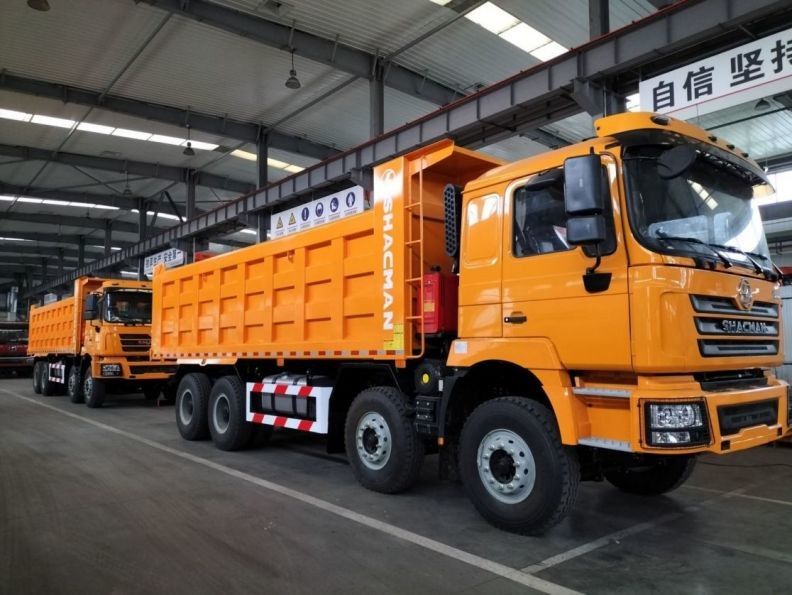 SHACMAN F3000 Dump Truck 8x4 375 HP Euro V giallo tipper per il modello SX3255DT384