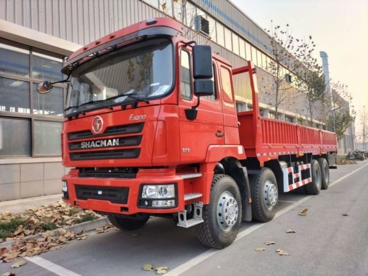 Serbatoio di carburante 400L camion camion SHACMAN F3000 8x4 camion 375Hp Neon Rosso