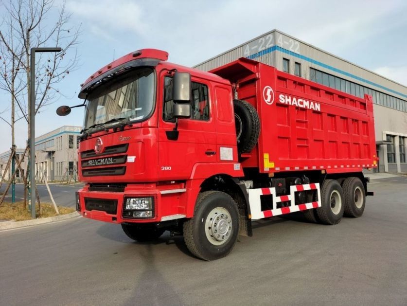SHACMAN F3000 Tipper Dump Truck 6x4 WP10.380Hp EuroII Rosso 10 pneumatici con 5175mm