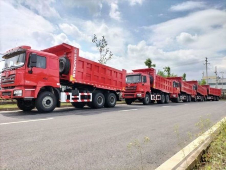 SHACMAN 10 ruote camion pesante F3000 6x4 375hp EuroV Orange Tipper