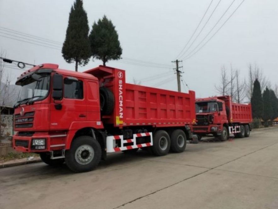 SHACMAN 10 ruote camion pesante F3000 6x4 375hp EuroV Orange Tipper