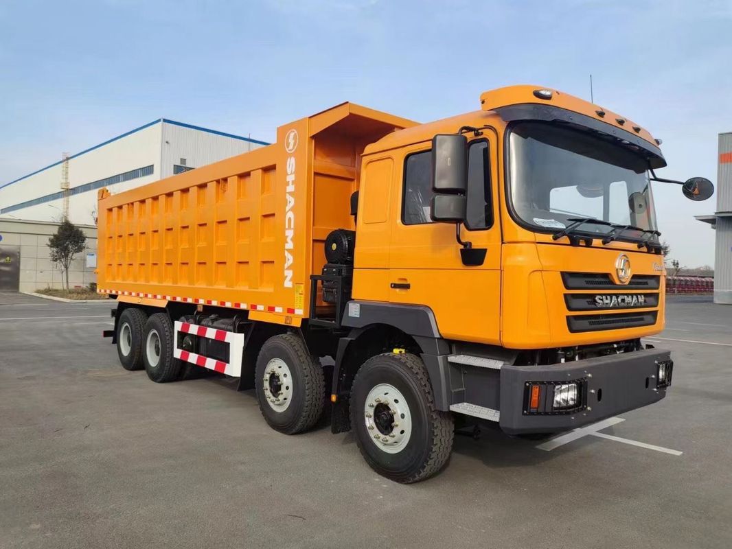 SHACMAN F3000 Tipper Dump Truck 8x4 380hp EuroII Orange 12 ruote motore WEICHAI