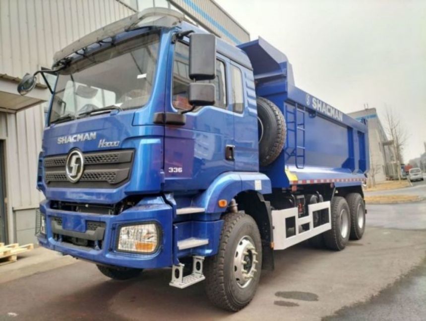SHACMAN Dump Truck 6x4 H3000 340 EuroII Casella di carico blu per tipper di tipo U