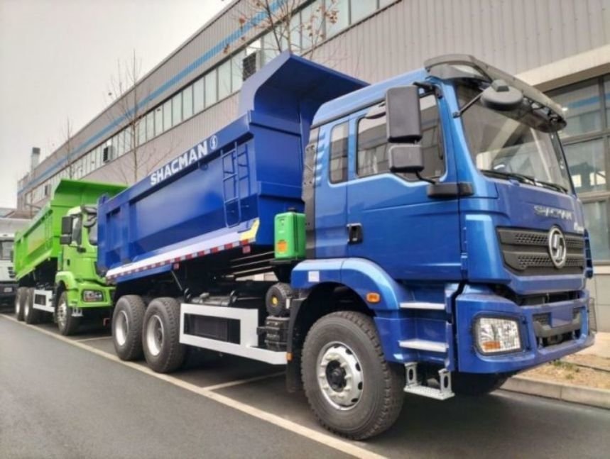 SHACMAN Dump Truck 6x4 H3000 340 EuroII Casella di carico blu per tipper di tipo U