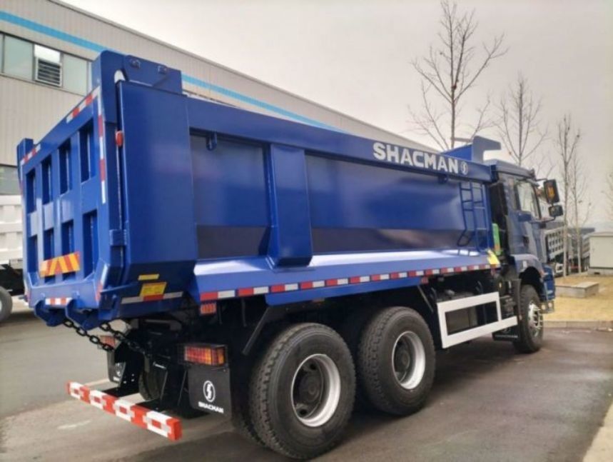 SHACMAN Dump Truck 6x4 H3000 340 EuroII Casella di carico blu per tipper di tipo U