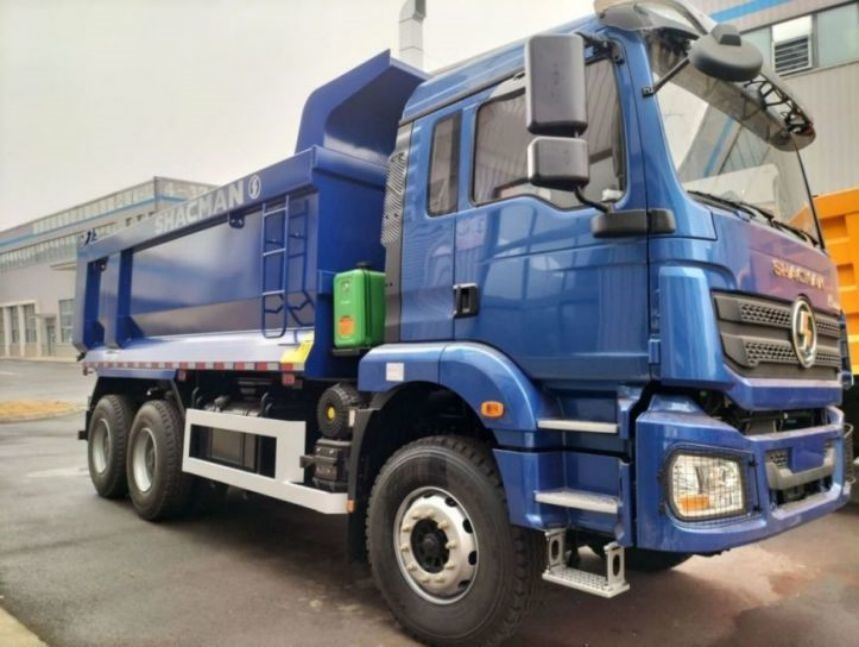 SHACMAN U-Cargo box Dump Truck 6x4 H3000 380 EuroII Blue Tipper Standard cab 12.00R20 pneumatici