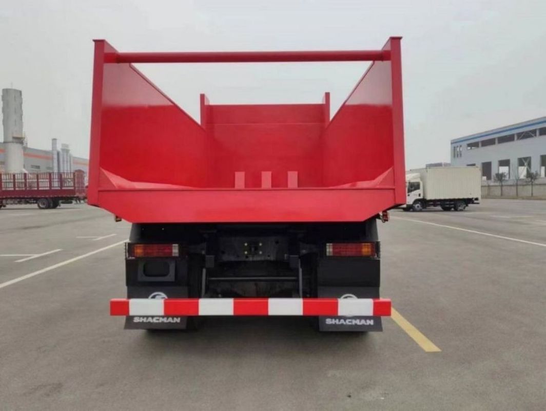 10 tentativi SHACMAN Red Dump Truck F3000 Dump Truck Veicolo 380HP per l'estrazione mineraria