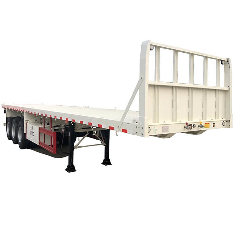 Rimorchio pianale estensibile CMCC a 3 assi da 40 tonnellate e 40 piedi in vendita