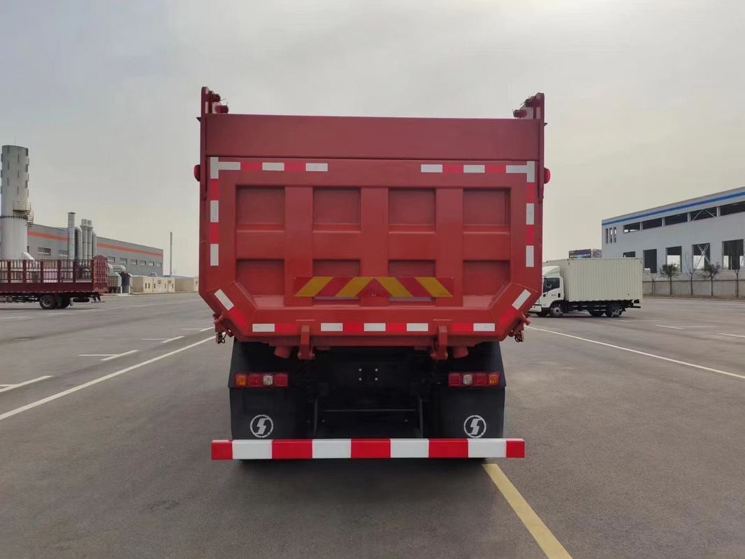 Red SHACMAN Heavy Dump Truck 6 ruote Dump Truck H3000 4x2 300 HP Euro II 3800mm