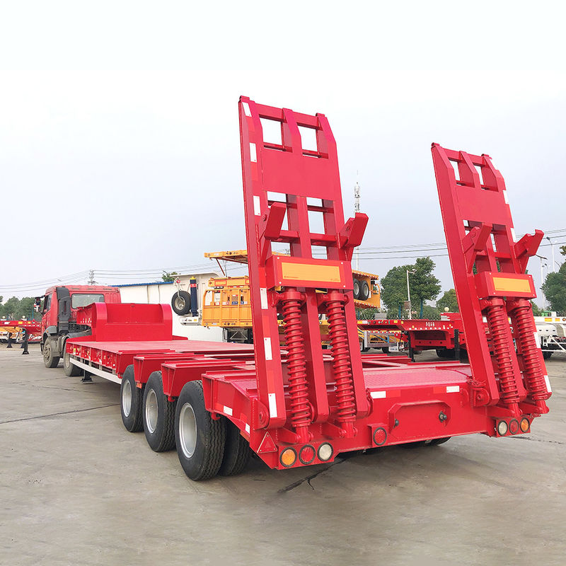 CIMC 3 Asse LowBed Semitremolo Camion Rembolatore attrezzature di trasporto sollevamento idraulico Rembolatore low boy FUWA Asse Heavy Dut
