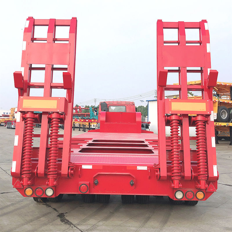 CIMC 3 Asse LowBed Semitremolo Camion Rembolatore attrezzature di trasporto sollevamento idraulico Rembolatore low boy FUWA Asse Heavy Dut