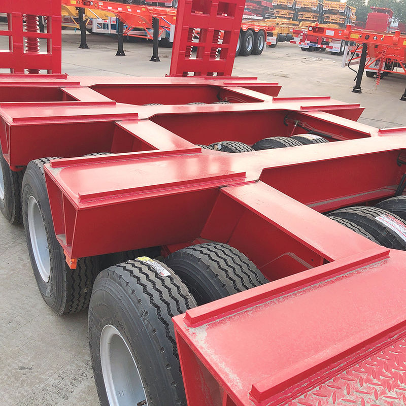 CIMC 3 Asse LowBed Semitremolo Camion Rembolatore attrezzature di trasporto sollevamento idraulico Rembolatore low boy FUWA Asse Heavy Dut