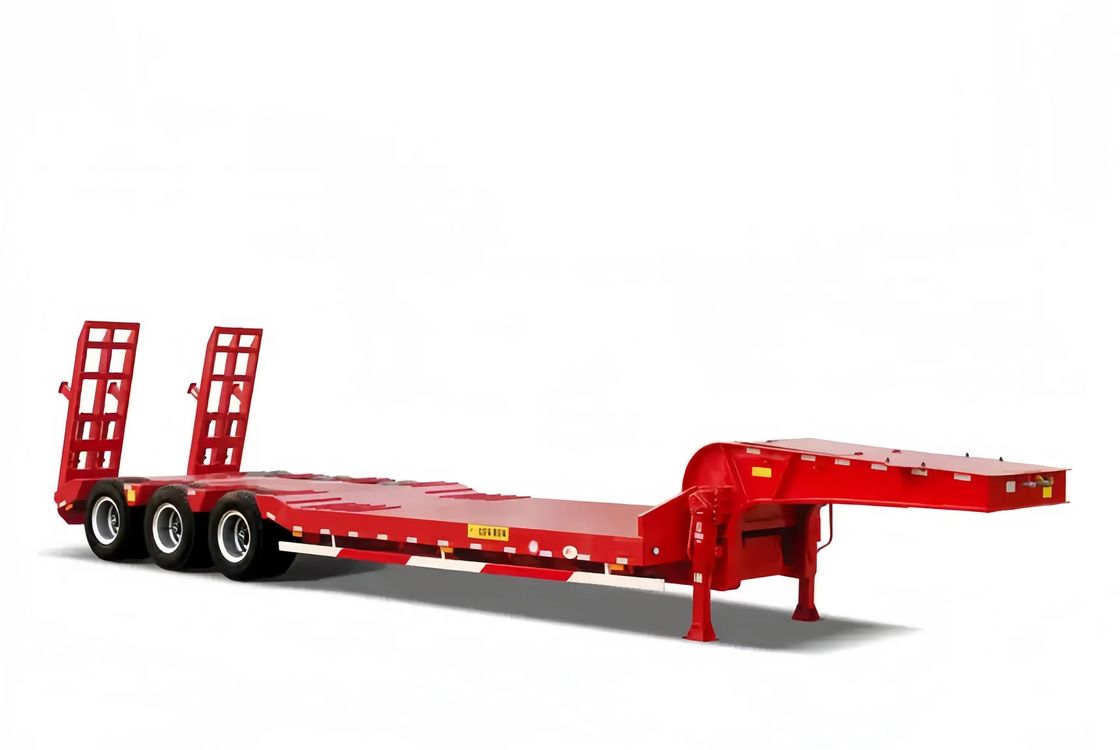 CIMC 3 Asse LowBed Semitremolo Camion Rembolatore attrezzature di trasporto sollevamento idraulico Rembolatore low boy FUWA Asse Heavy Dut