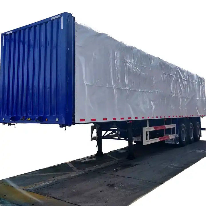CIMC Semi rimorchio a tenda laterale a tre assi di tipo furgone a scatola per il trasporto di merci su pallet