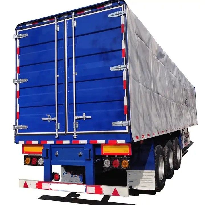 CIMC Semi rimorchio a tenda laterale a tre assi di tipo furgone a scatola per il trasporto di merci su pallet