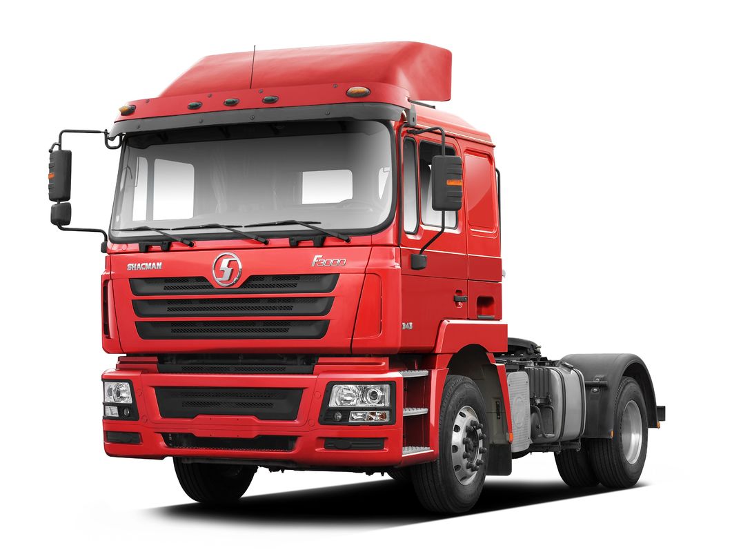 Rosso SHACMAN F3000 375HP Euro V 6 ruote motore di trattore 4x2 WEICHAI