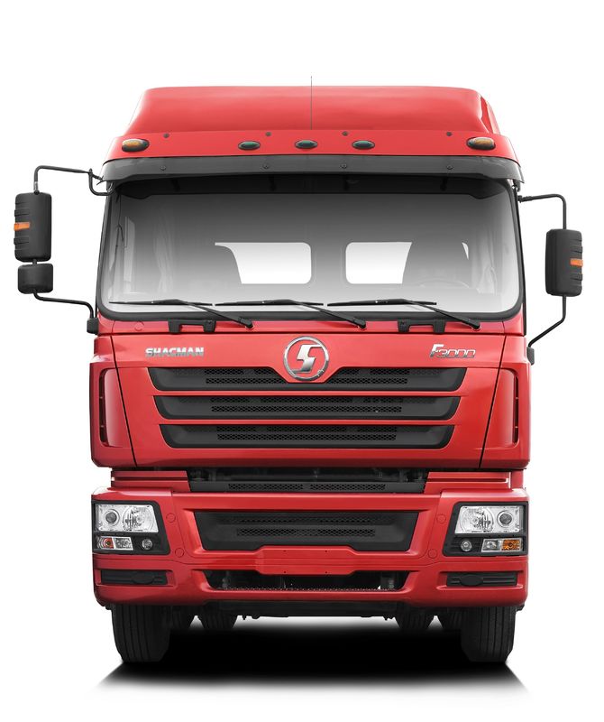 Rosso SHACMAN F3000 375HP Euro V 6 ruote motore di trattore 4x2 WEICHAI