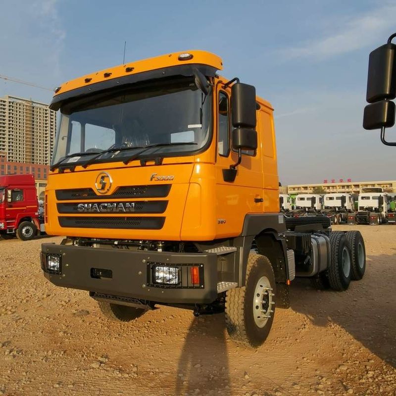 Rosso SHACMAN F3000 375HP Euro V 6 ruote motore di trattore 4x2 WEICHAI