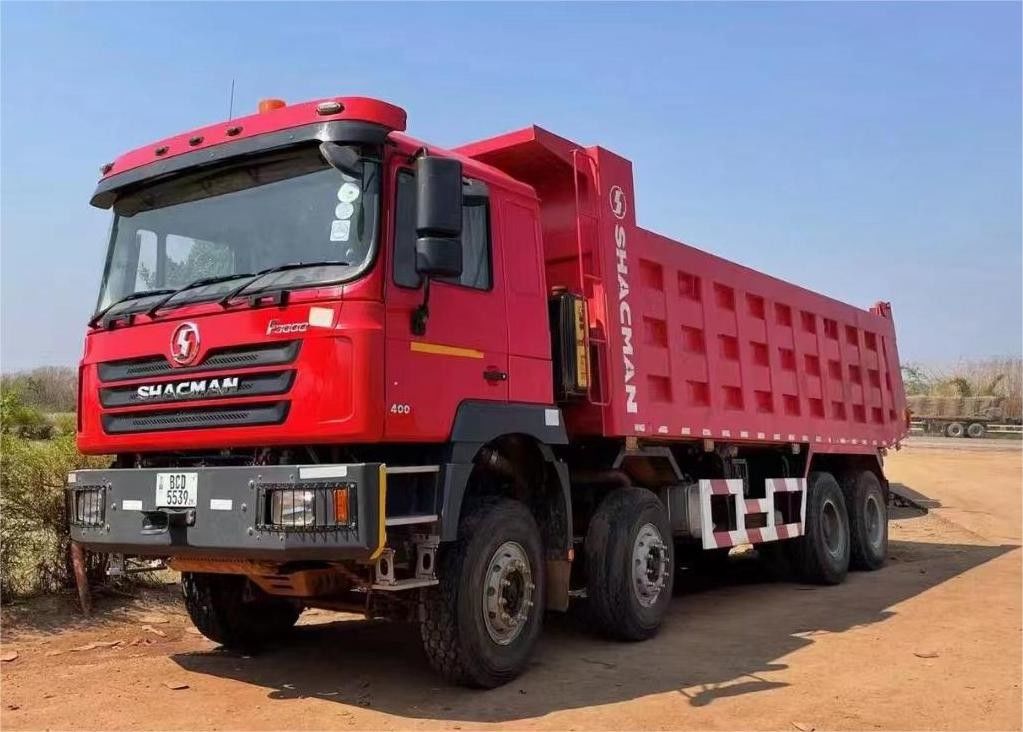 SHACMAN F3000 8x4 380hp EuroV Dump Truck doppio stadio asse con motore WEICHAI