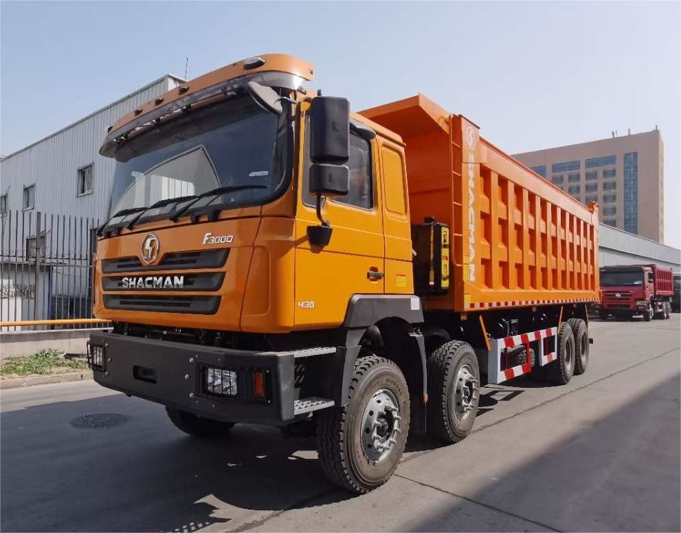 SHACMAN F3000 8x4 380hp EuroV Dump Truck doppio stadio asse con motore WEICHAI