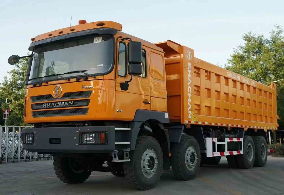 SHACMAN F3000 8x4 380hp EuroV Dump Truck doppio stadio asse con motore WEICHAI