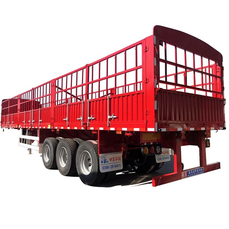 CIMC 3 assi recinzione semirimorchio 60 tonnellate Container Twist Lock SHACMAN Recinzione Cargo