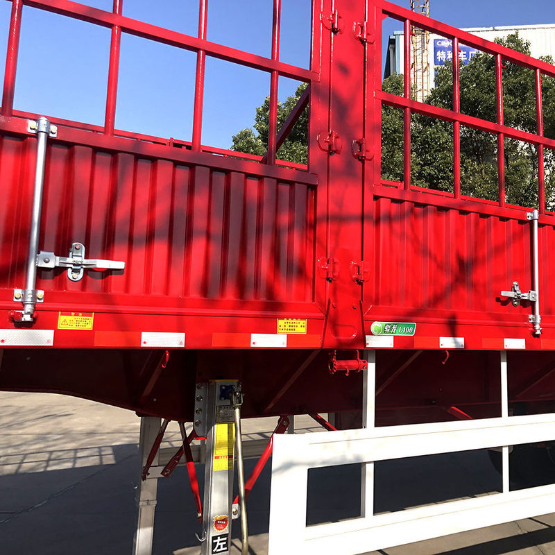 CIMC 3 assi recinzione semirimorchio 60 tonnellate Container Twist Lock SHACMAN Recinzione Cargo
