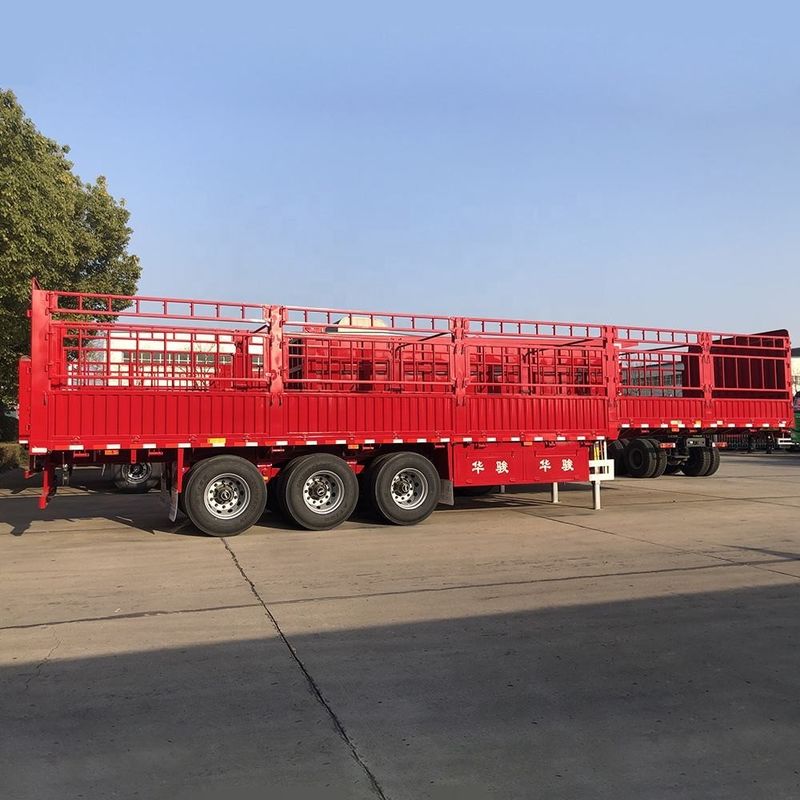 SHACMAN Recinzione CIMC 3 assi Recinzione Cargo semirimorchio 60 tonnellate Con Container Twist Lock