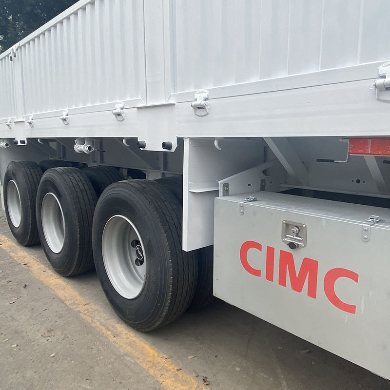 CIMC 3 / 4 assi recinzione semirimorchio 60 70 tonnellate recinto camion merci SHACMAN