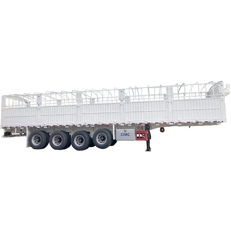 CIMC 3 / 4 assi recinzione semirimorchio 60 70 tonnellate recinto camion merci SHACMAN