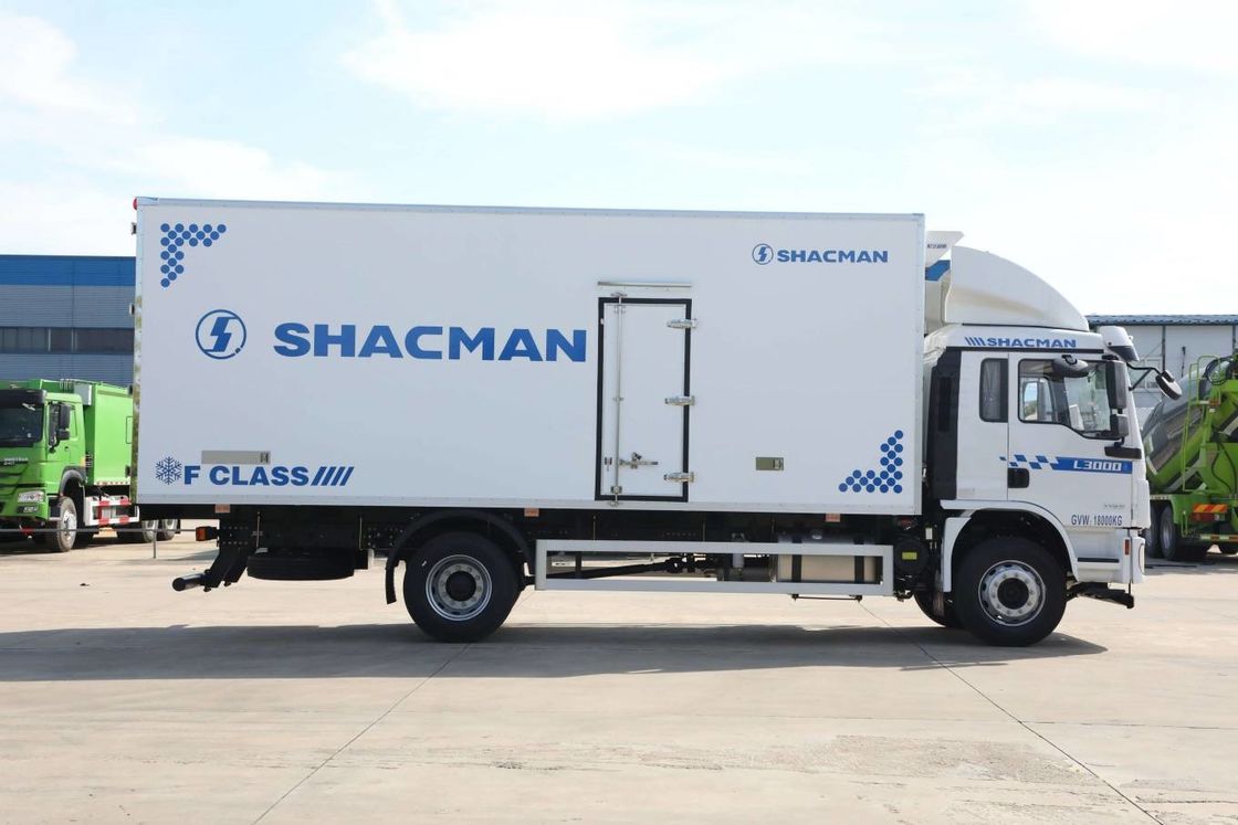 SHACMAN L3000 Van Cargo Truck 4x2 340hp camion 290hp Euro II Bianco 6 ruote Cargo Truck